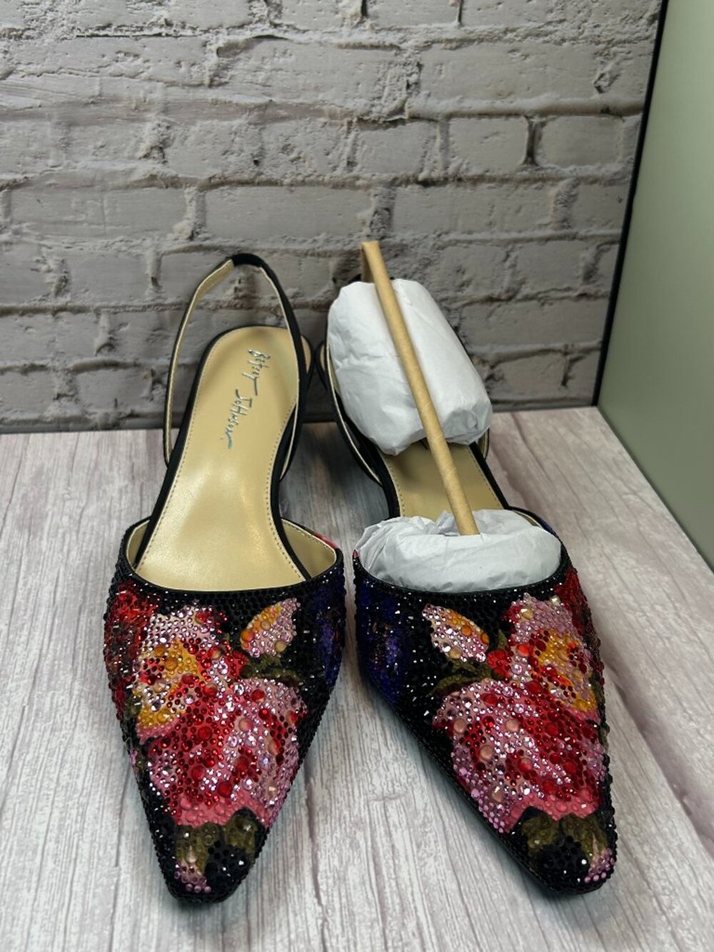 BETSEY JOHNSON OPPAL FLORAL PRINT RHINESTONE (11)